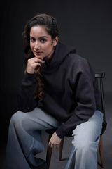 Heart Couple Embroidery Oversized Hoodie (Pack of 2)