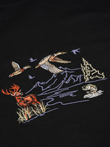 Nature Embroidered Oversized T-Shirt