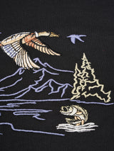 Nature Embroidered Oversized T-Shirt