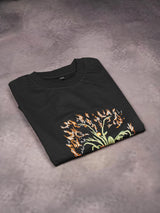 Flowers for You Embroidered Oversized T-Shirt