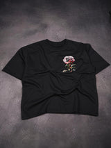 Rose Embroidered Oversized T-Shirt