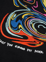 Cross my mind Embroidered Oversized T-Shirt