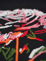 Rose Embroidered Oversized T-Shirt
