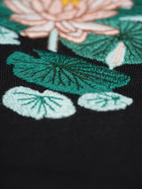 Flower Embroidered Oversized T-Shirt