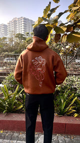 Brown Hanuman Oversized Unisex Hoodie