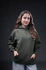 Personalised Photo Outline Embroidery Oversized Hoodie