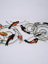 Fish Embroidered Oversized T-Shirt