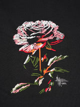 Rose Embroidered Oversized T-Shirt