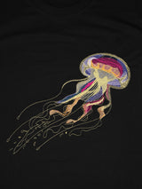 Jellyfish Embroidered Oversized T-Shirt