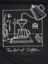 Art of Coffee Embroidered Oversized T-Shirt