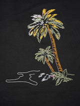 Palm Tree Embroidered Oversized T-Shirt