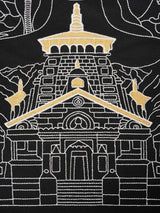 Adiyogi Embroidered Oversized T-Shirt