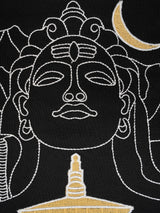 Adiyogi Embroidered Oversized T-Shirt