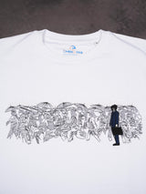 Crowd Embroidered Oversized T-Shirt