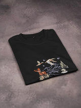 Nature Embroidered Oversized T-Shirt