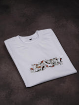 Fish Embroidered Oversized T-Shirt