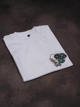 Cards Embroidered Oversized T-Shirt