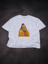Premanandji Maharaj Embroidery Oversized T-Shirt