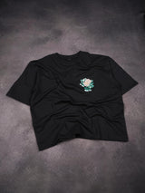 Flower Embroidered Oversized T-Shirt