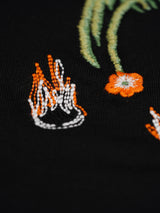 Flowers for You Embroidered Oversized T-Shirt