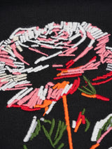 Rose Embroidered Oversized T-Shirt