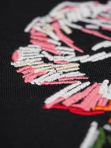 Rose Embroidered Oversized T-Shirt