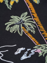 Palm Tree Embroidered Oversized T-Shirt