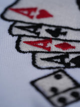 Cards Embroidered Oversized T-Shirt
