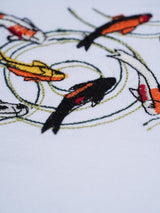 Fish Embroidered Oversized T-Shirt