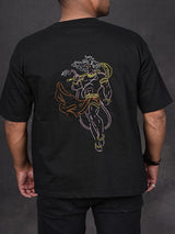 Hanuman Embroidered Oversized T-Shirt