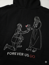 Personalised Photo Outline Embroidery Oversized Hoodie