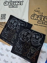 Customised Pet Outline Embroidery Oversized Tee
